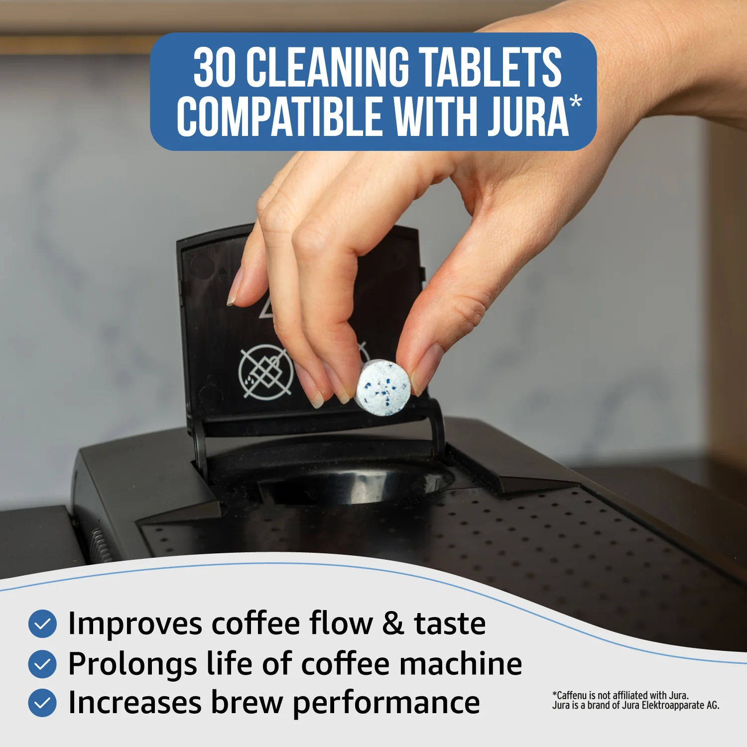 Caffenu 3 Phase Cleaning tablets for Jura - Image 3