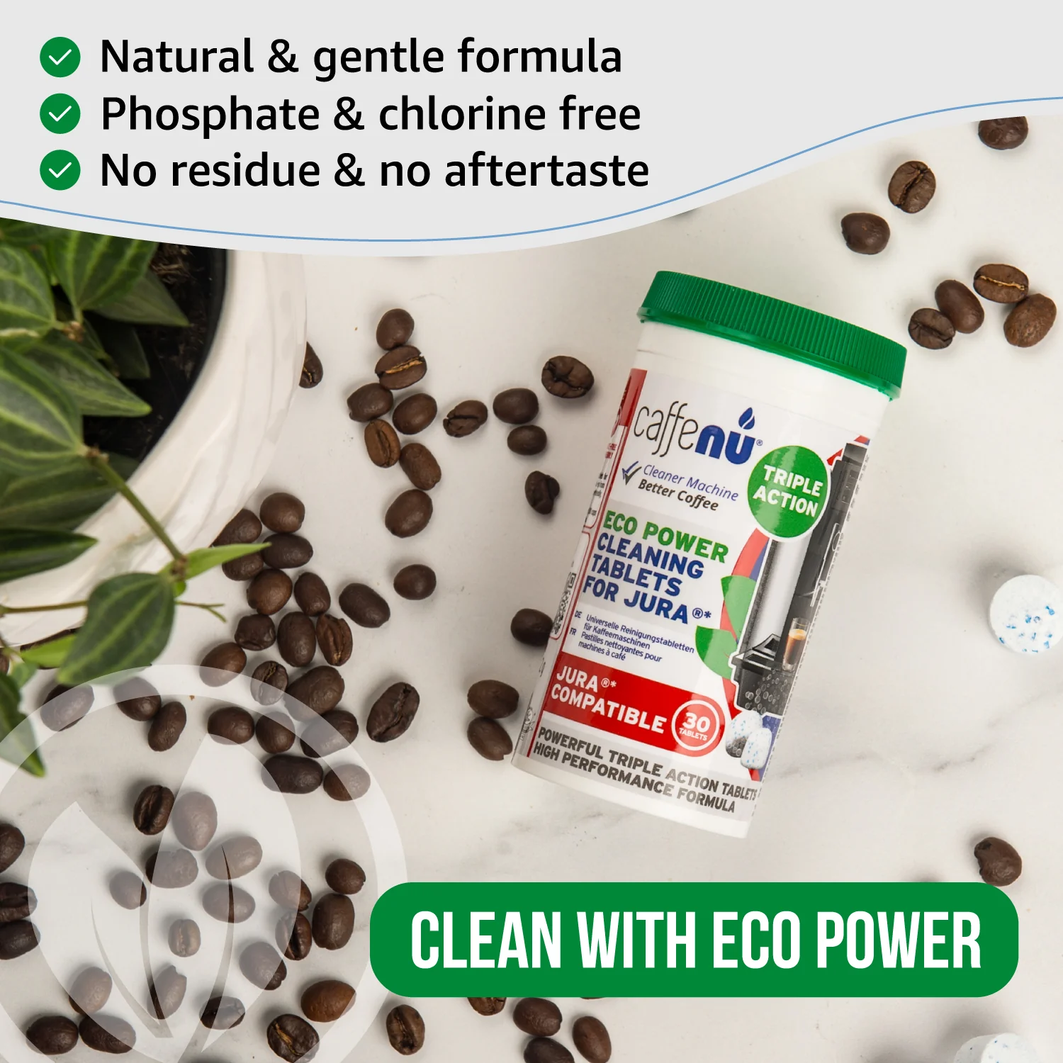 Caffenu 3 Phase Cleaning tablets for Jura - Image 4