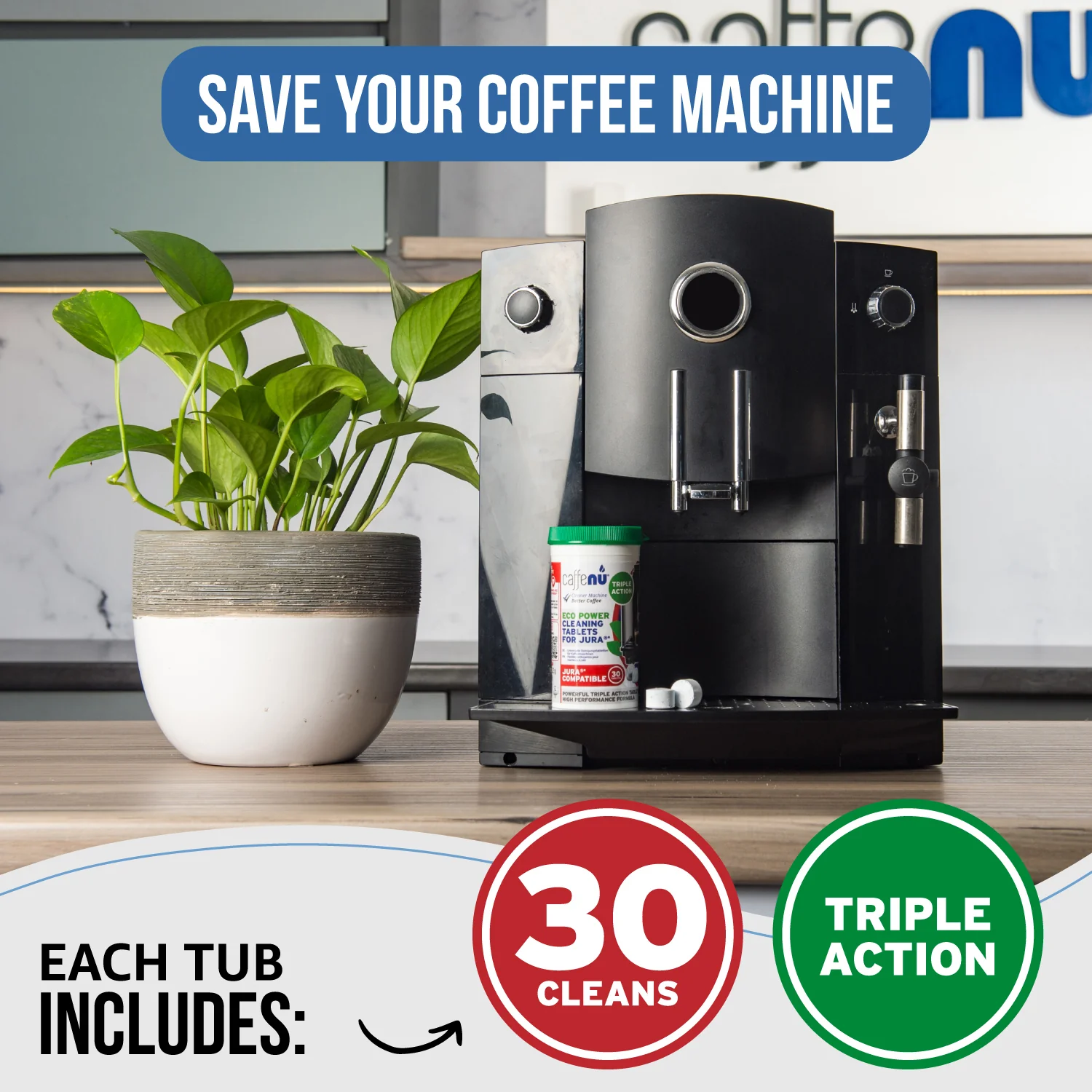Caffenu 3 Phase Cleaning tablets for Jura - Image 5
