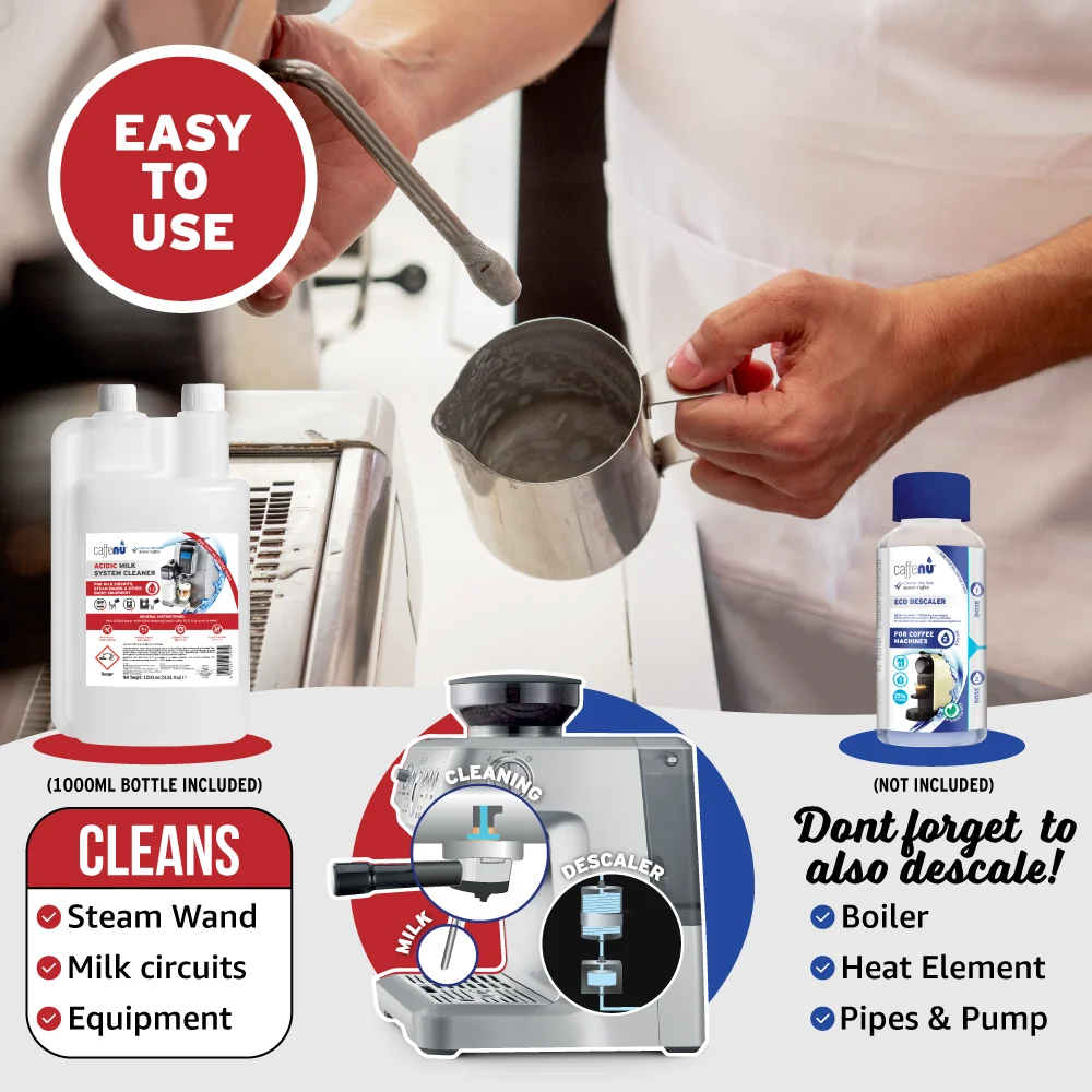 Caffenu Acidic Milk System Cleaner - 1000ml - Image 6