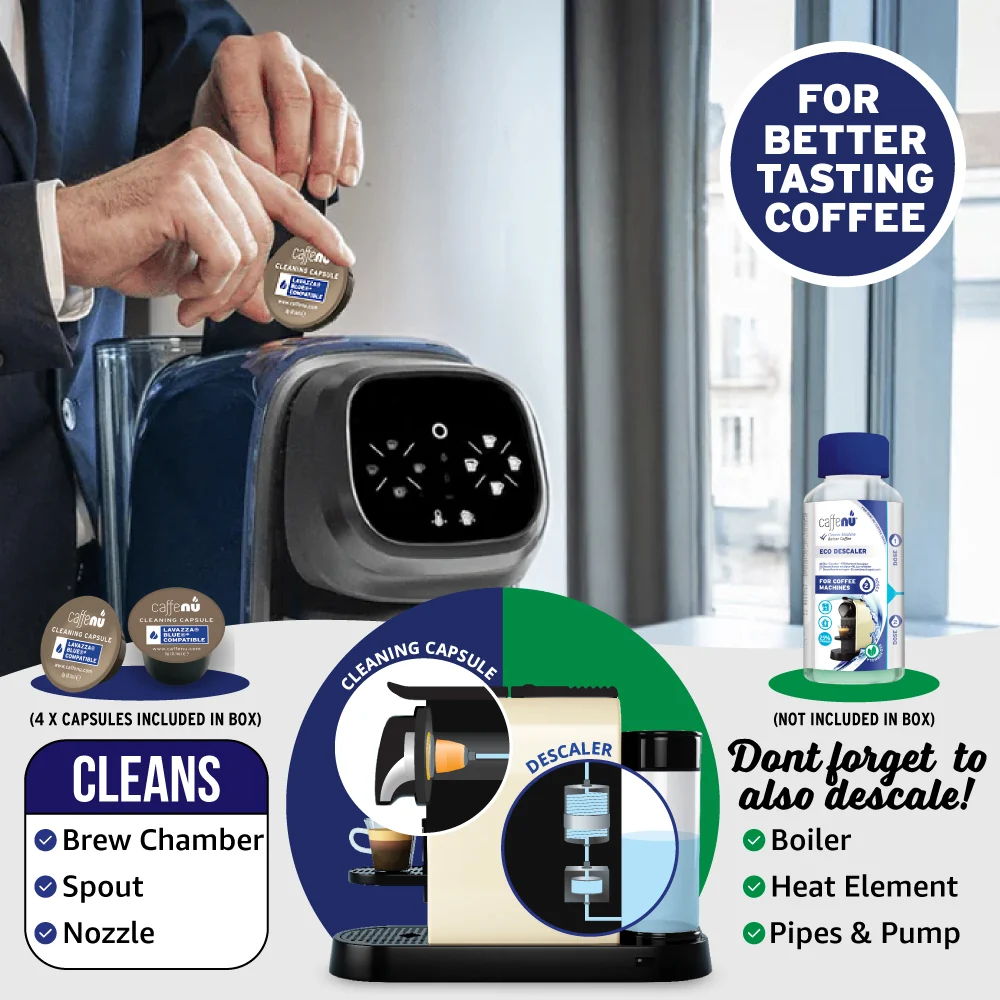 Caffenu Coffee Machine Cleaning Capsules - Lavazza Blue compatible - Image 6