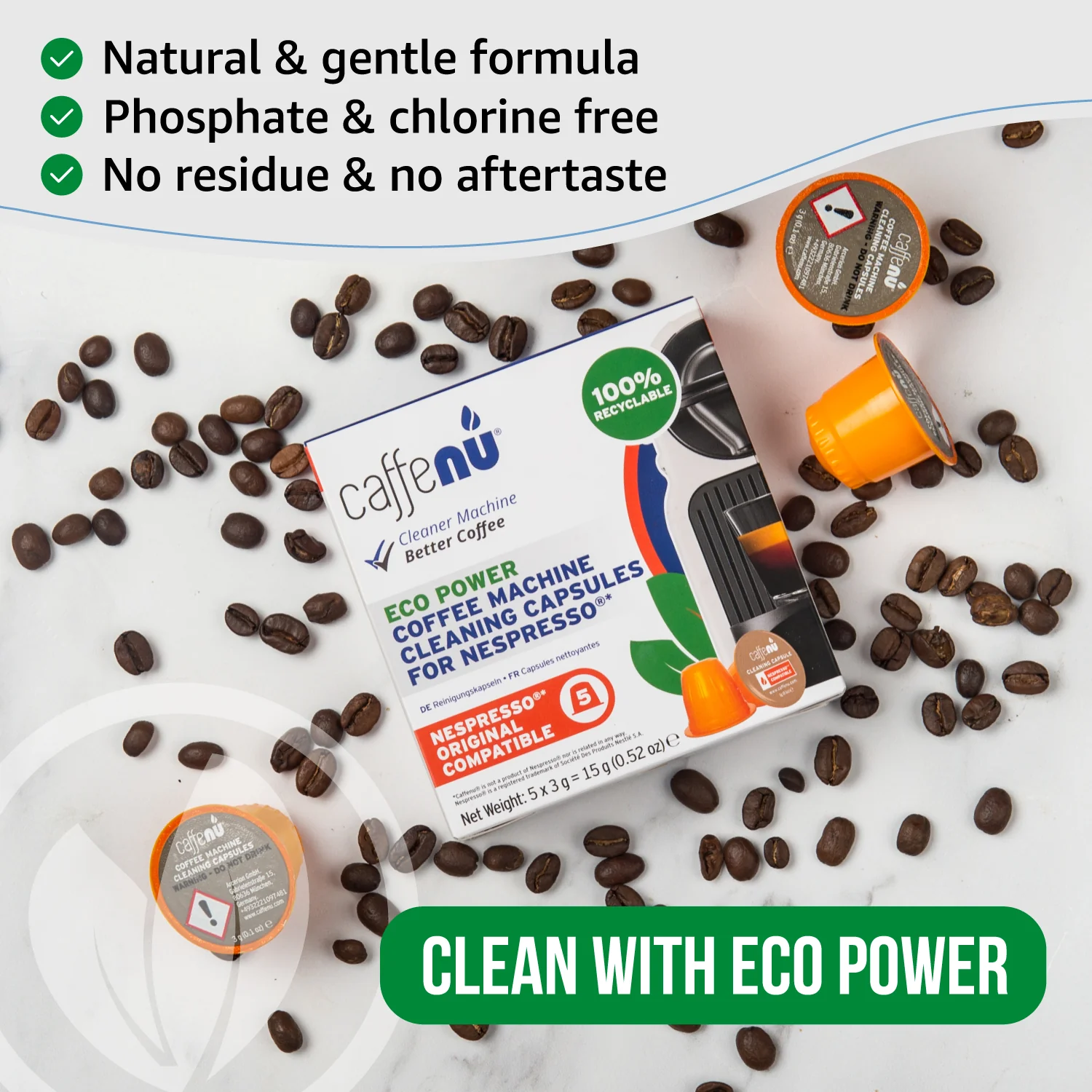 Caffenu Coffee Machine Cleaning Capsules - Nespresso compatible - Image 4