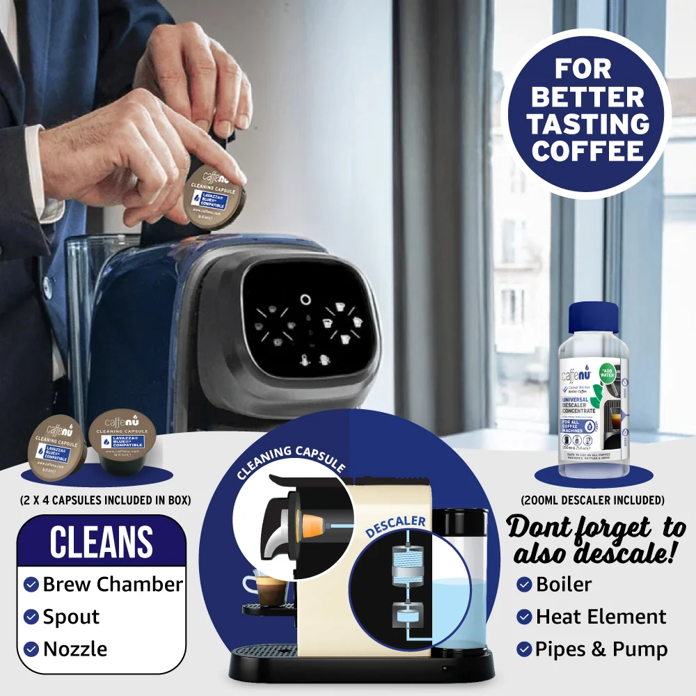 Caffenu Coffee Machine Cleaning Kit - Lavazza Blue compatible - Image 6