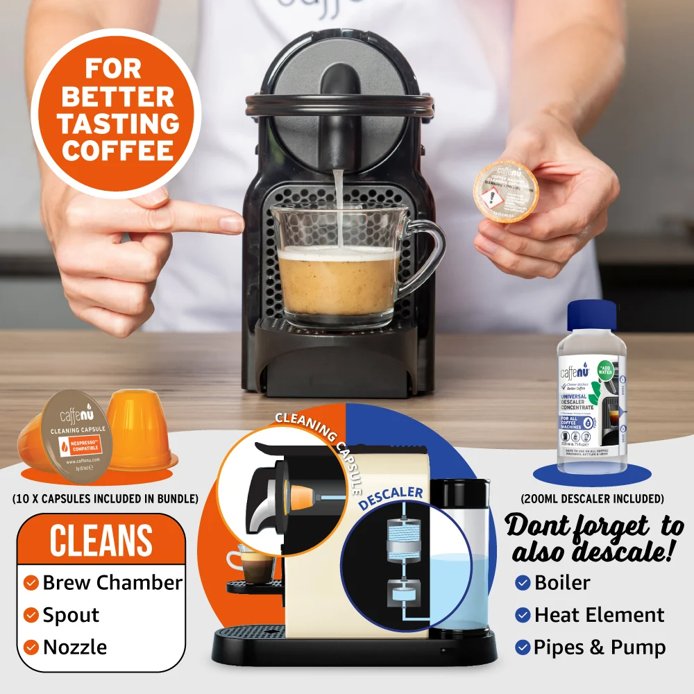 Caffenu Coffee Machine Cleaning Kit - Nespresso compatible - Image 6