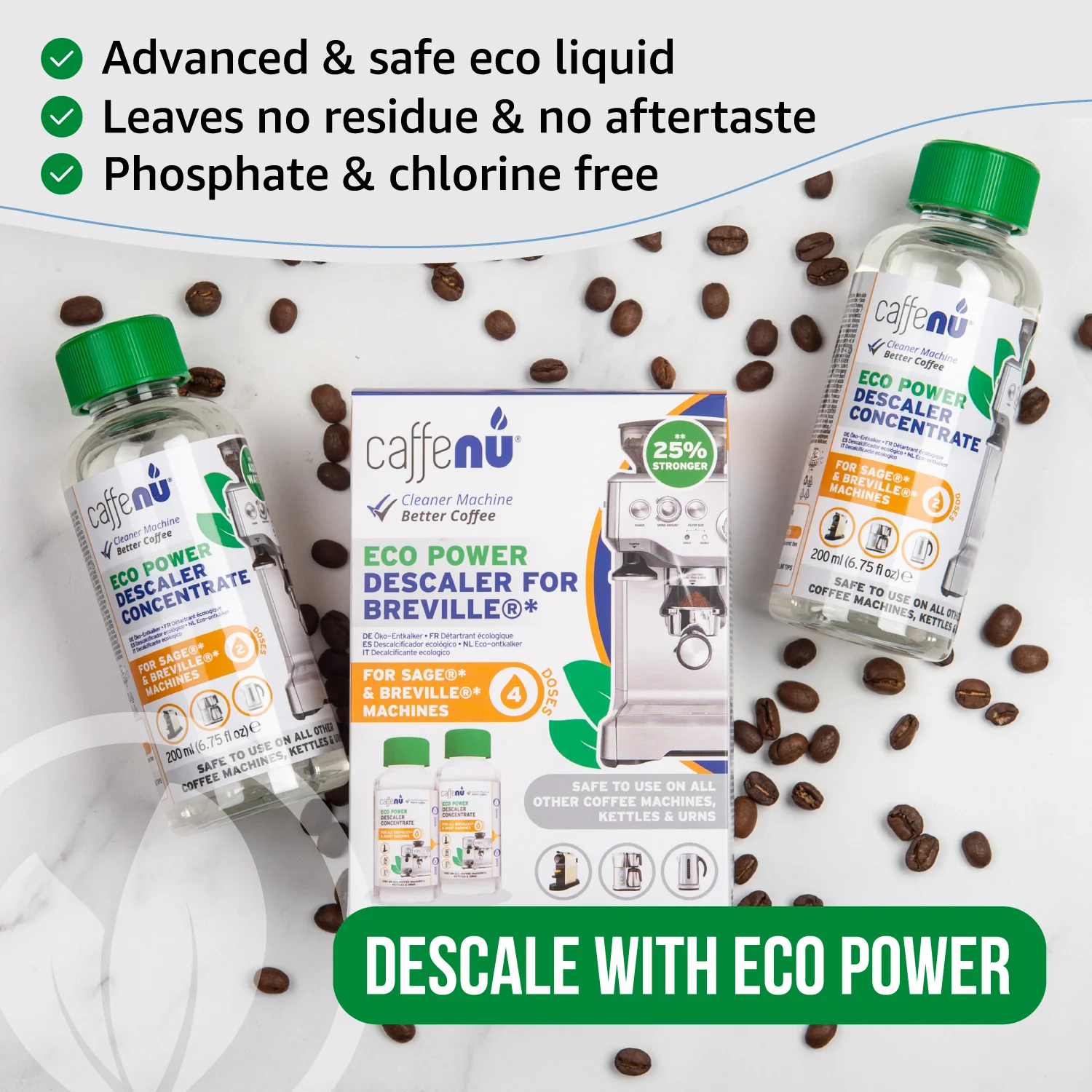 Caffenu Eco Descaler for Breville and Sage - Value pack (4 Uses) - Image 4