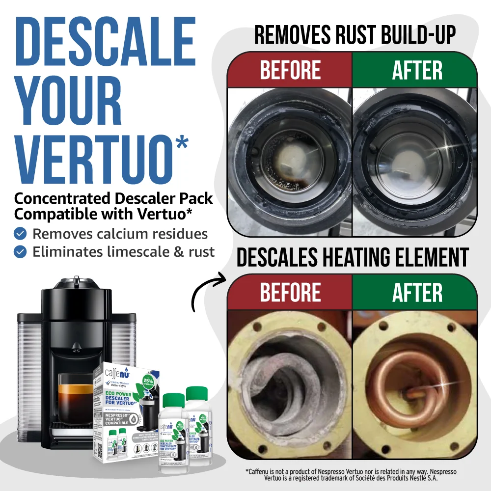 Caffenu Eco Descaler for Nespresso Vertuo - Value pack (4 Uses) - Image 2
