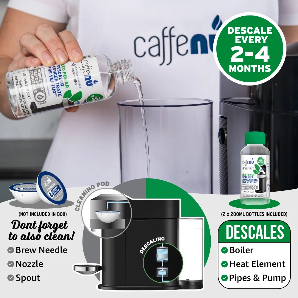 Caffenu Eco Descaler for Nespresso Vertuo - Value pack (4 Uses) - Image 6