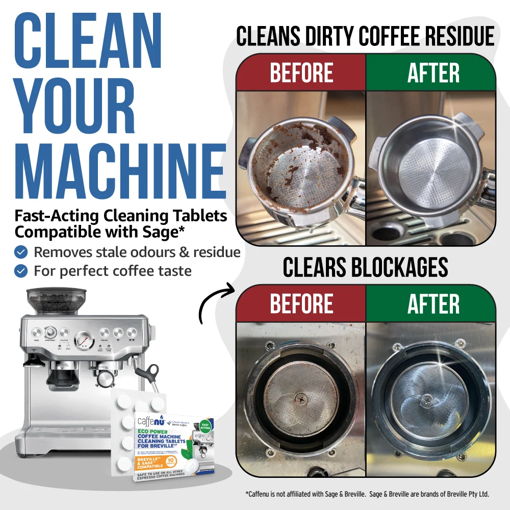 Caffenu Eco Power Coffee Cleaning Tablets for Breville Espresso machines - Image 2
