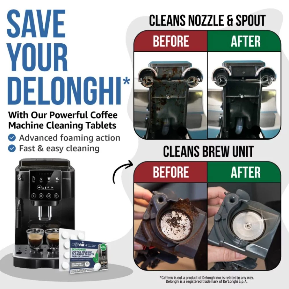 Caffenu Eco Power Coffee Cleaning Tablets for Delonghi Espresso machines - Image 2