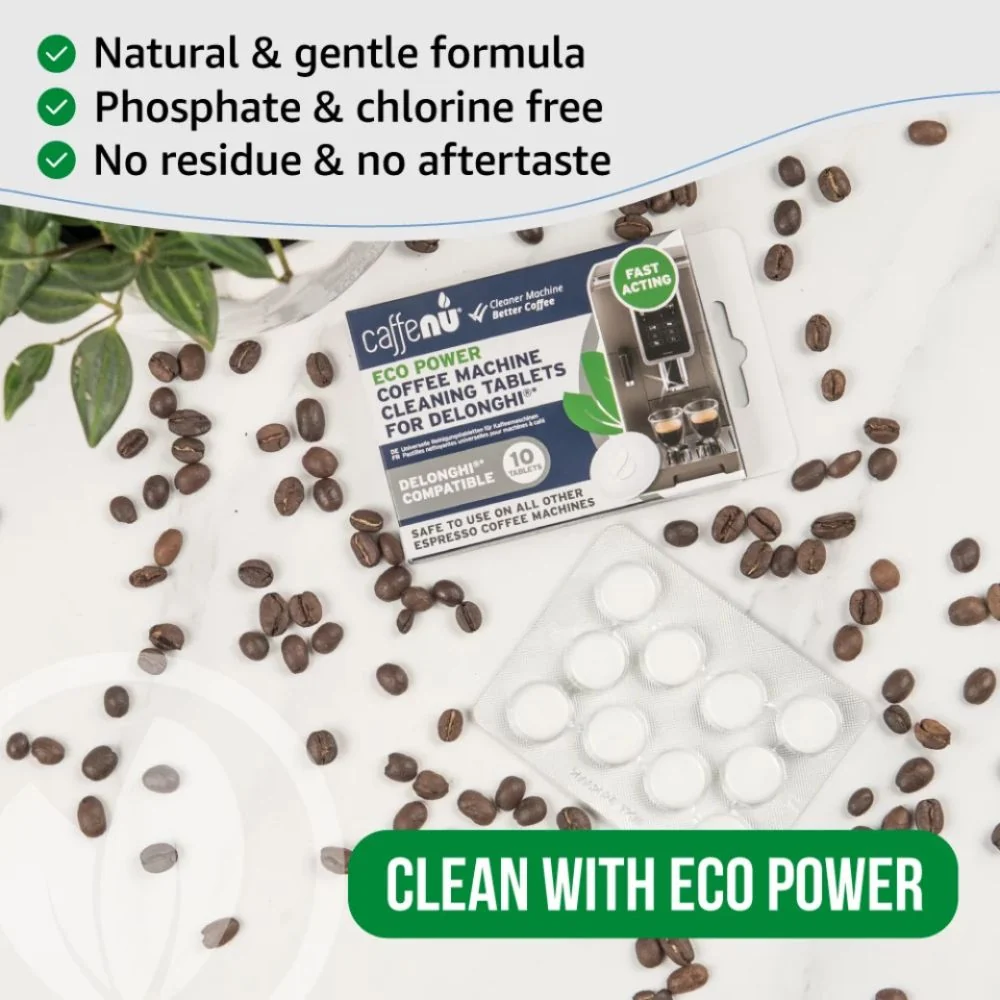 Caffenu Eco Power Coffee Cleaning Tablets for Delonghi Espresso machines - Image 4