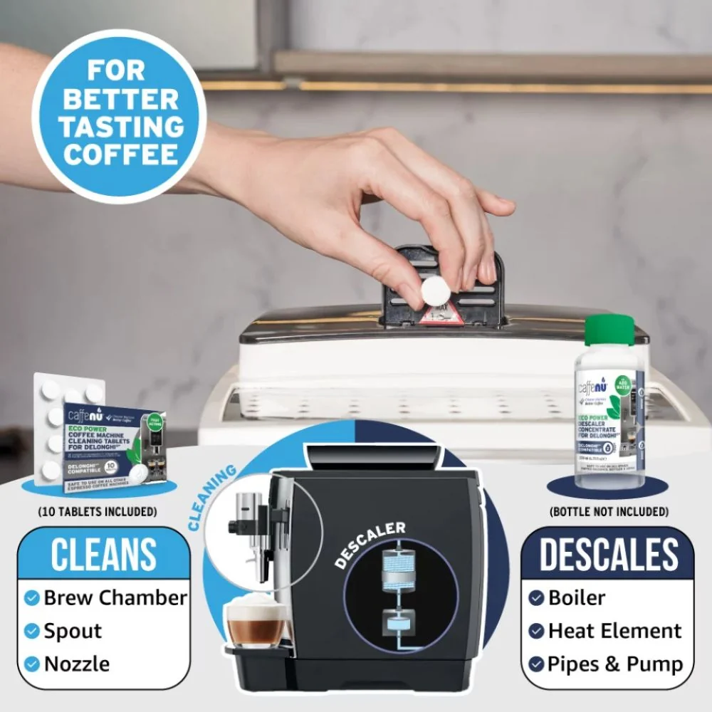 Caffenu Eco Power Coffee Cleaning Tablets for Delonghi Espresso machines - Image 5