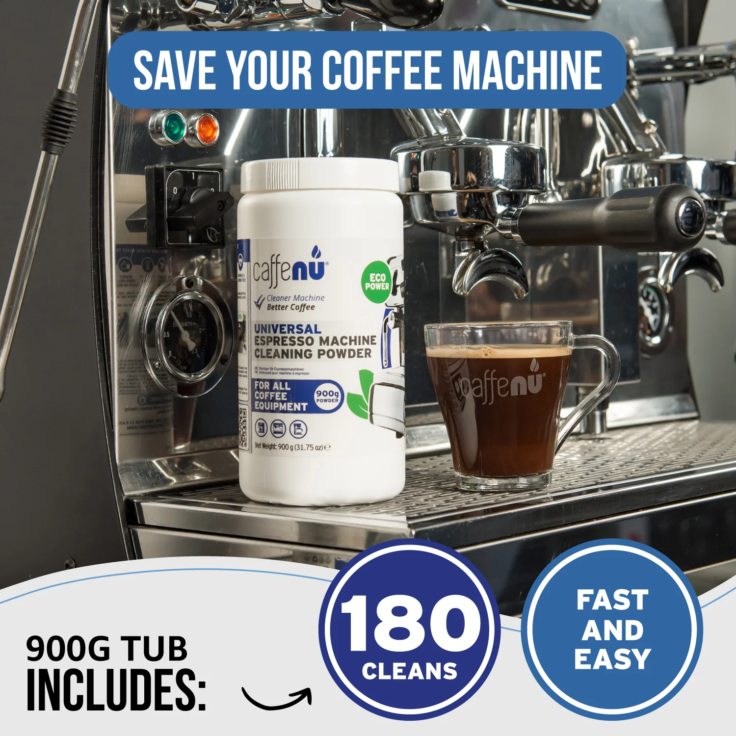 Caffenu Espresso Coffee Machine Cleaning Powder - Image 5