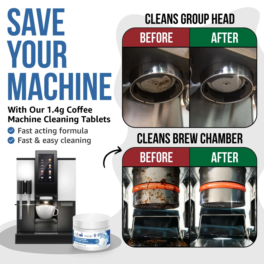 Caffenu Espresso Coffee Machine Cleaning Tablets (1.4 g) - Image 2