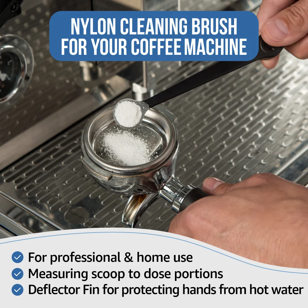 Caffenu Espresso Coffee Machine Group Head Cleaning Brush + Extra Head - Image 3