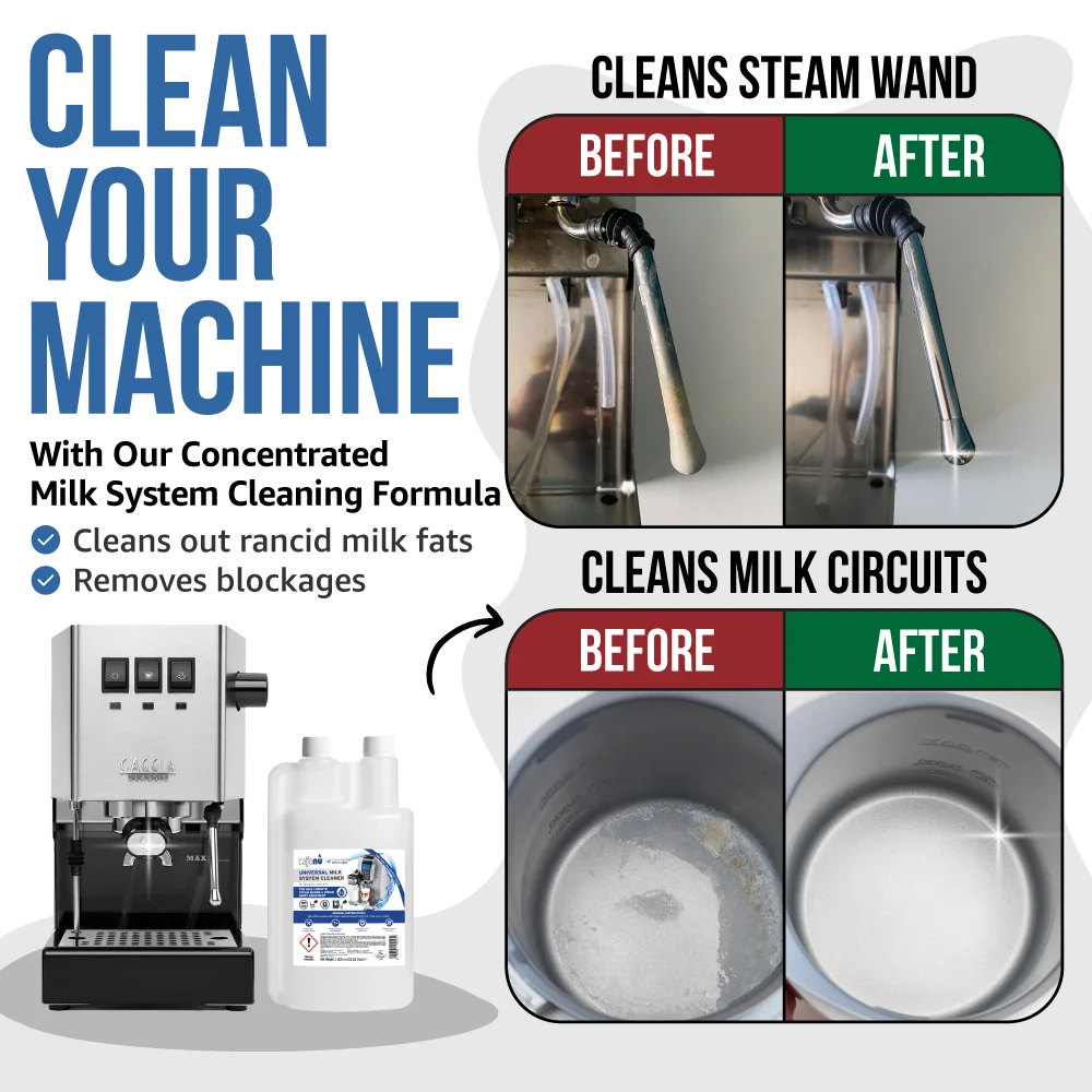 Caffenu Universal Coffee Machine Milk System Cleaner - 1000ml - Image 2