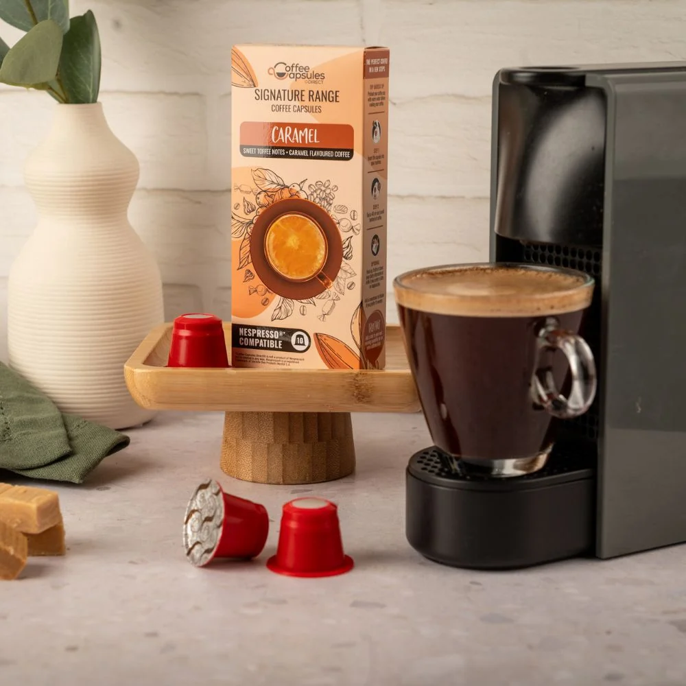 Caramel Coffee & Syrup Bundle - 40 Nespresso compatible coffee capsules - Image 3