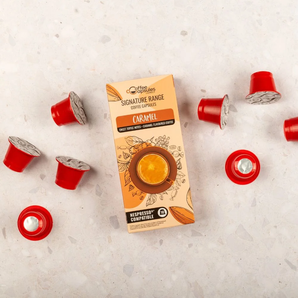 Caramel Coffee & Syrup Bundle - 40 Nespresso compatible coffee capsules - Image 5