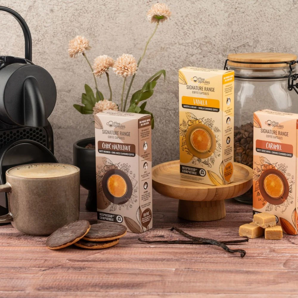 Flavoured Coffee and Syrup Combo - 30 Nespresso compatible coffee capsules - Image 3