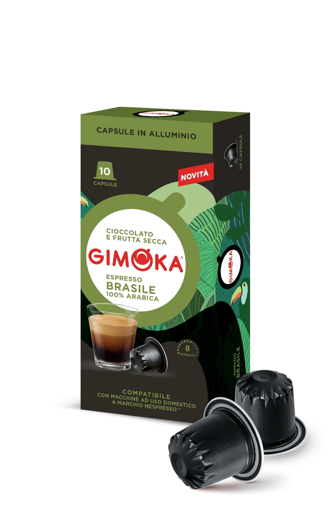 Gimoka Brasile - 10 Aluminium Nespresso compatible coffee capsules - Image 3