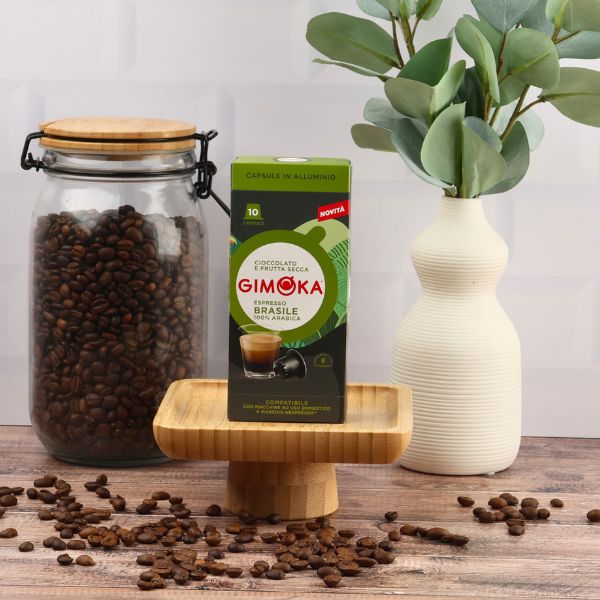 Gimoka Brasile - 10 Aluminium Nespresso compatible coffee capsules - Image 4