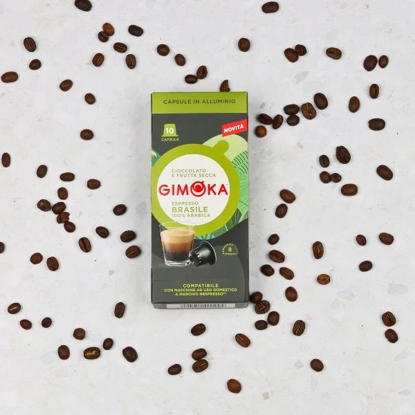 Gimoka Brasile - 10 Aluminium Nespresso compatible coffee capsules - Image 7