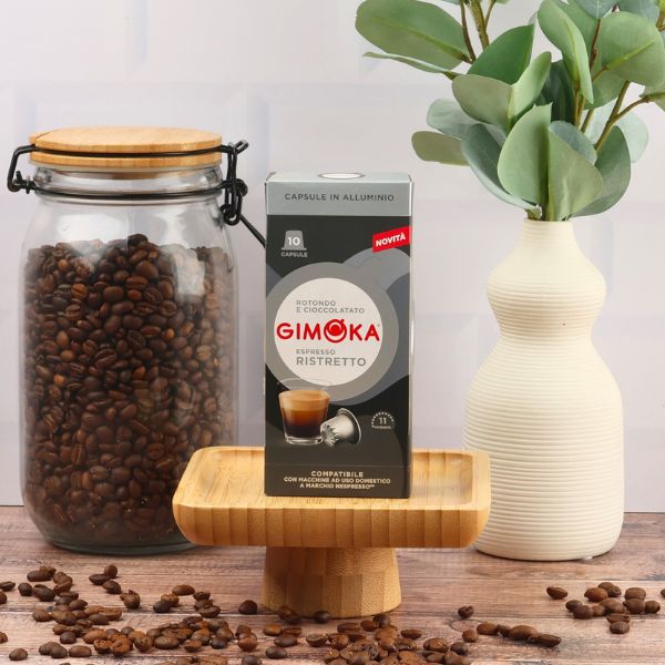 Gimoka Ristretto - 10 Aluminium Nespresso compatible coffee capsules - Image 4