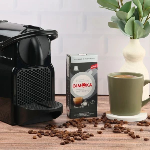 Gimoka Ristretto - 10 Aluminium Nespresso compatible coffee capsules - Image 5