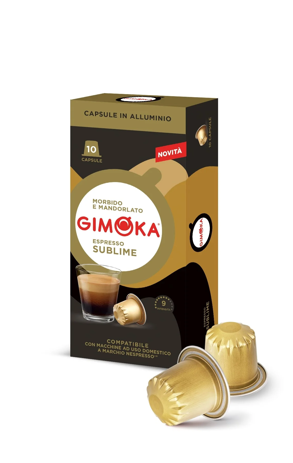 Gimoka Sublime - 10 Aluminium Nespresso compatible coffee capsules - Image 3