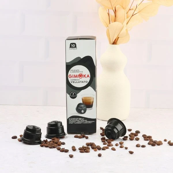 Gimoka Vellutato - 10 K-fee & Caffitaly compatible coffee capsules - Image 3