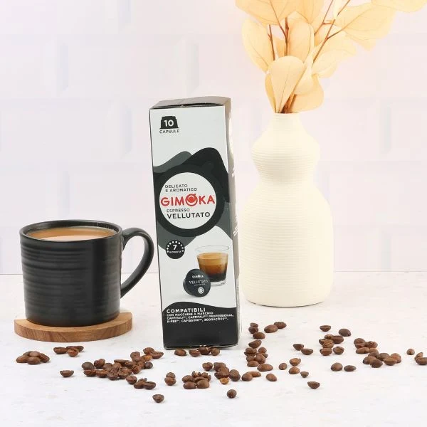 Gimoka Vellutato - 10 K-fee & Caffitaly compatible coffee capsules - Image 4