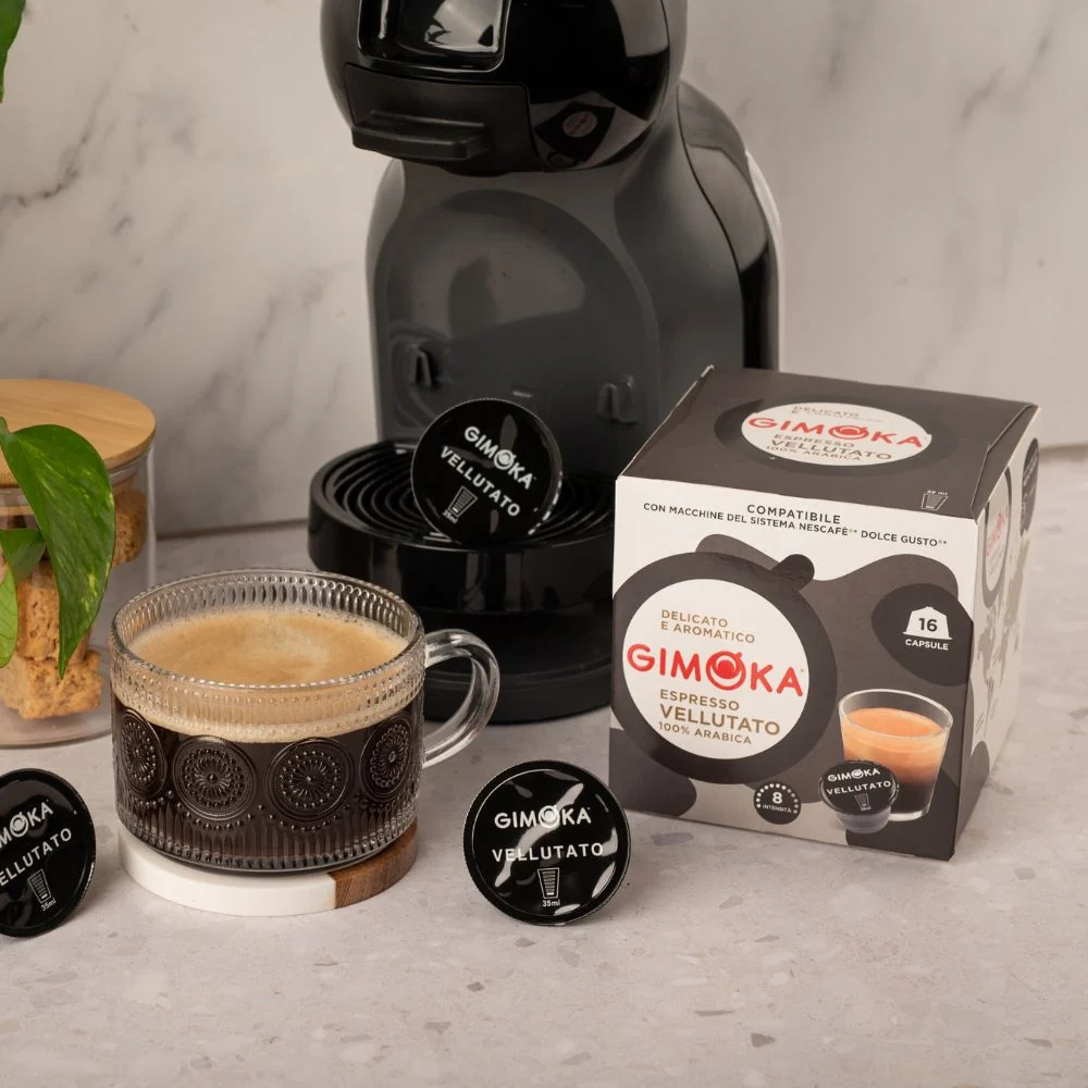 Gimoka Vellutato - 16 Nescafe Dolce Gusto compatible coffee capsules - Image 4