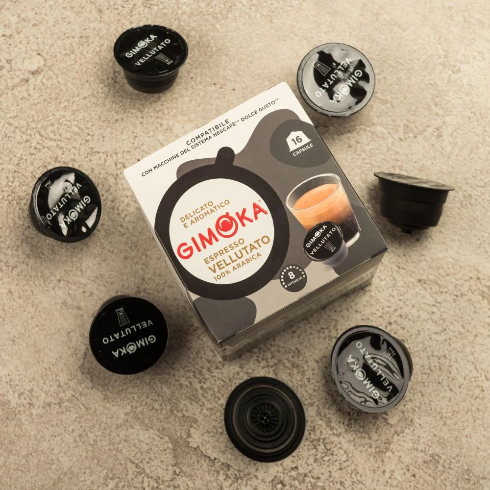 Gimoka Vellutato - 16 Nescafe Dolce Gusto compatible coffee capsules - Image 7
