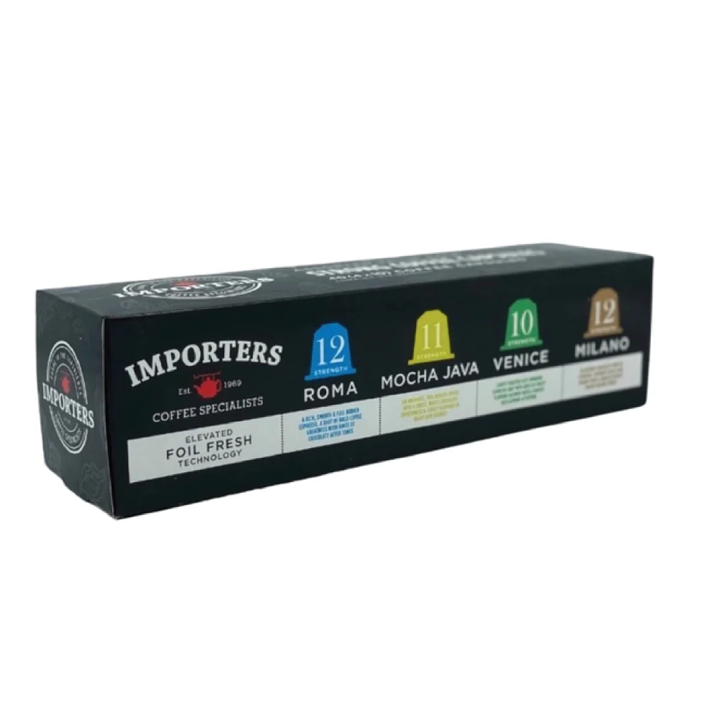 Importers Assorted Value Pack - 40 Nespresso Compatible Coffee Capsules - Image 2