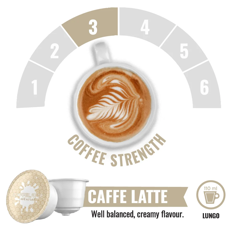 Importers Caffe Latte - 14 Nescafe Dolce Gusto compatible coffee capsules - Image 2