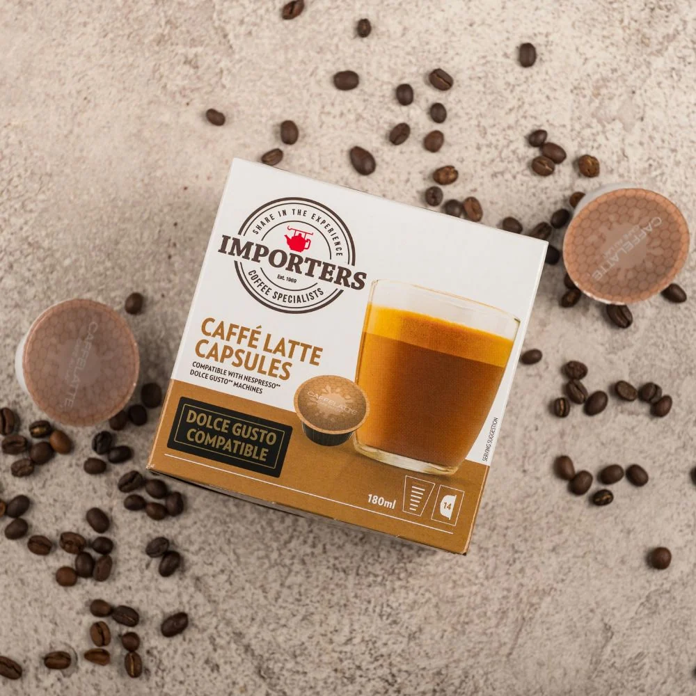 Importers Caffe Latte - 14 Nescafe Dolce Gusto compatible coffee capsules - Image 3