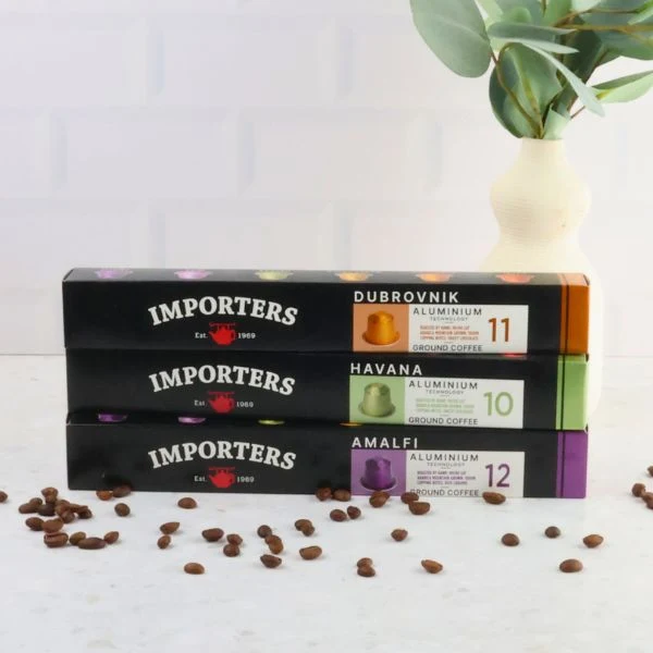 Importers Coffee Variety - 30 Aluminium Nespresso compatible capsules - Image 3