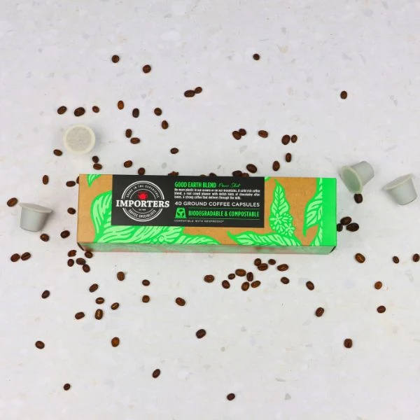 Importers Power Shot - 40 Compostable Nespresso compatible coffee capsules - Image 5