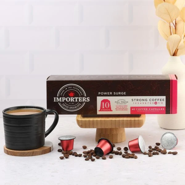 Importers Power Surge - 40 Aluminium Nespresso compatible coffee capsules - Image 2