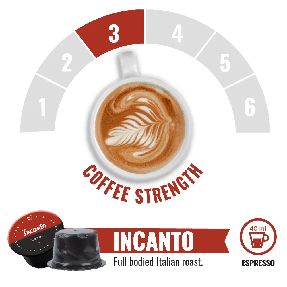 Incanto - 50 Lavazza Blue compatible coffee capsules - Image 2