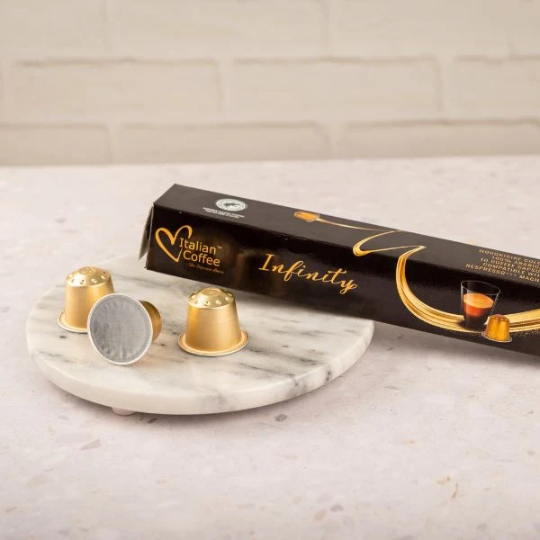 Italian Coffee Arabica Colombia Infinity - 10 Aluminium Nespresso compatible coffee capsules - Image 3