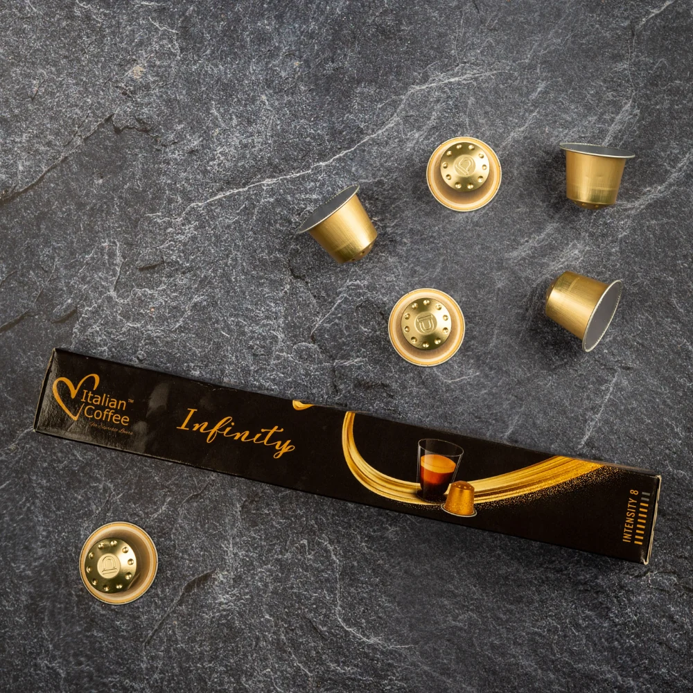 Italian Coffee Arabica Colombia Infinity - 10 Aluminium Nespresso compatible coffee capsules - Image 6
