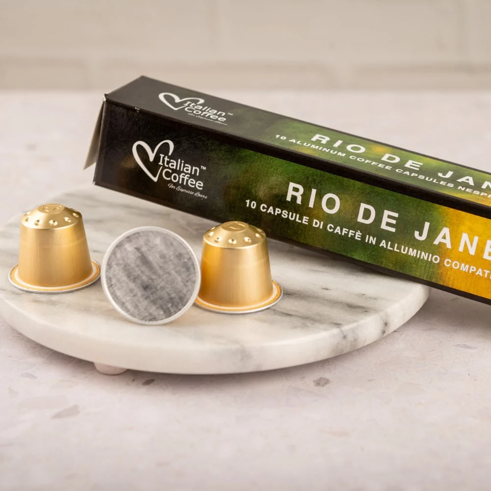 Italian Coffee Rio de Janeiro - 10 Aluminium Nespresso compatible coffee capsules - Image 3