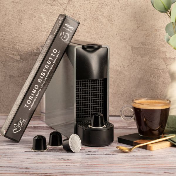 Italian Coffee Torino Ristretto - 10 Aluminium Nespresso compatible coffee capsules - Image 4