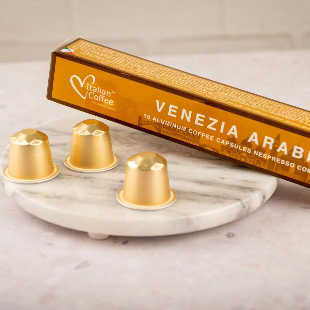 Italian Coffee Venezia Arabica - 10 Aluminium Nespresso compatible coffee capsules - Image 3
