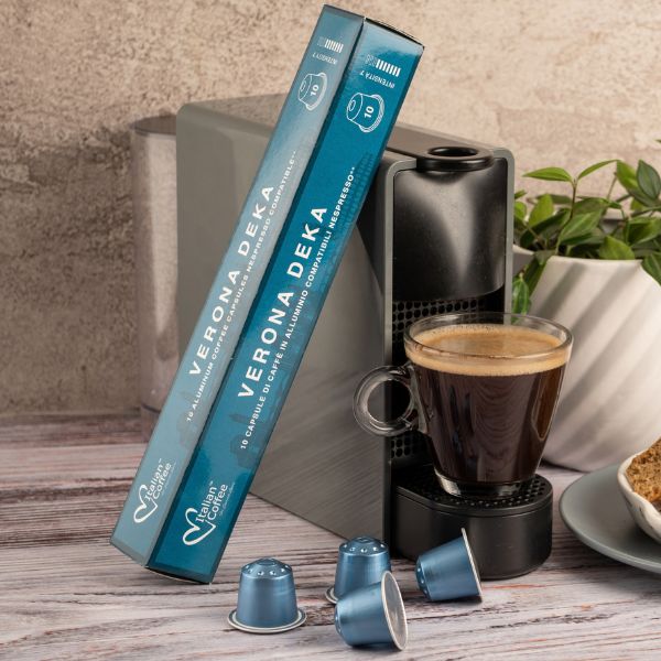 Italian Coffee Verona Deka - 10 Aluminium Nespresso compatible coffee capsules - Image 3