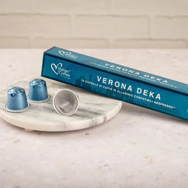 Italian Coffee Verona Deka - 10 Aluminium Nespresso compatible coffee capsules - Image 6