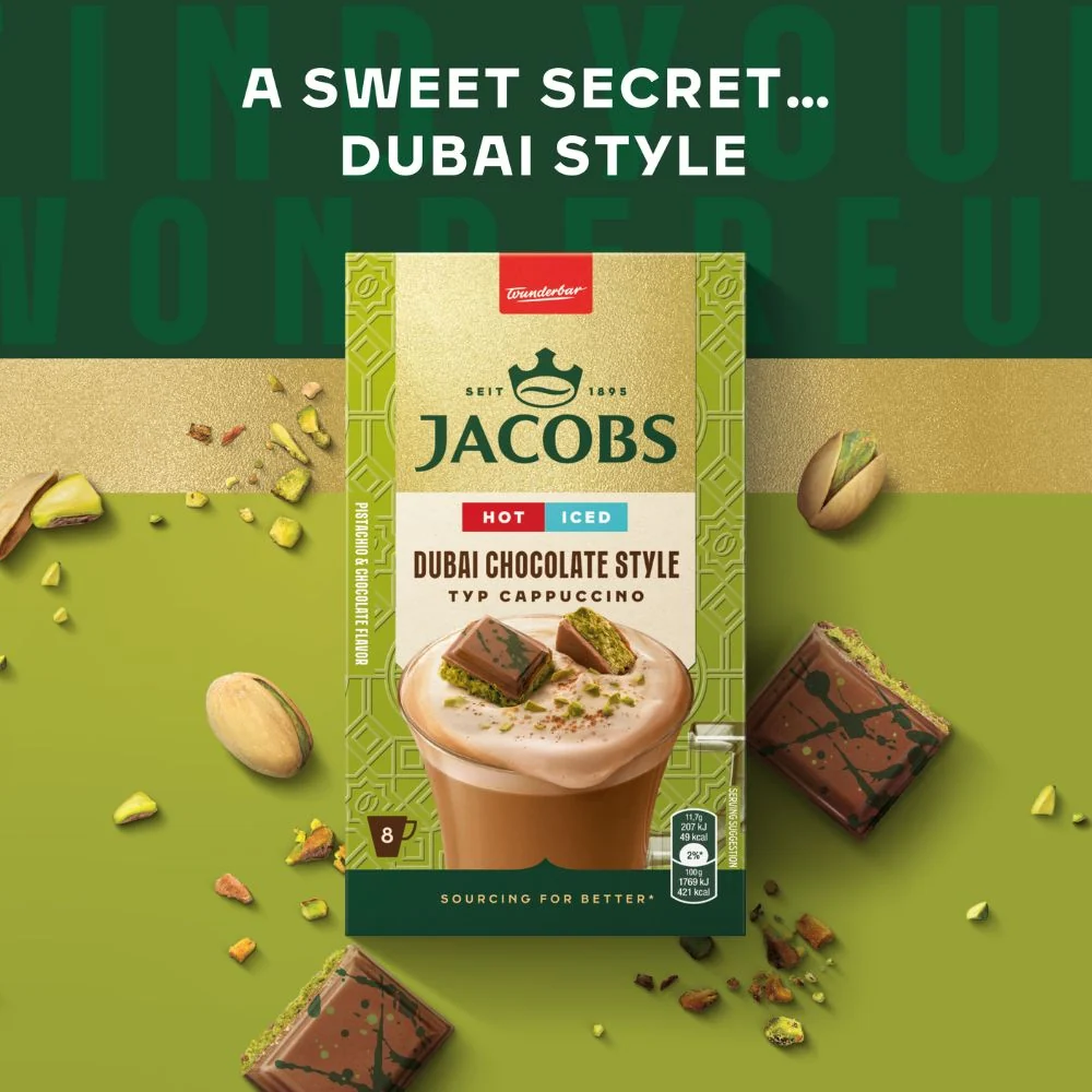 Jacobs Cappuccino Dubai Chocolate Ltd Ed. - Box of 8 sticks - Image 5