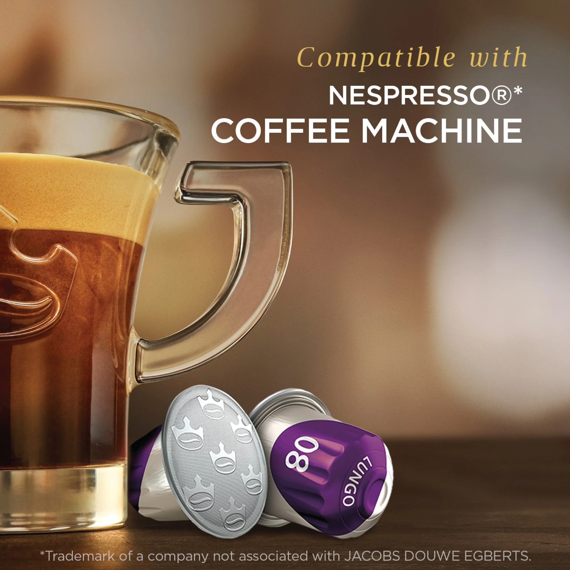 Jacobs Lungo 8 Intenso - 20 Aluminium Nespresso compatible coffee capsules - Image 6