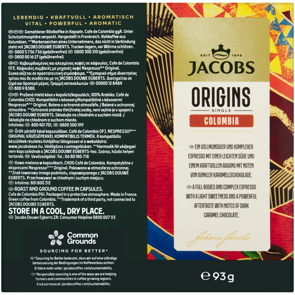 Jacobs Origins Mix - 36 Aluminium Nespresso compatible coffee capsules - Image 3