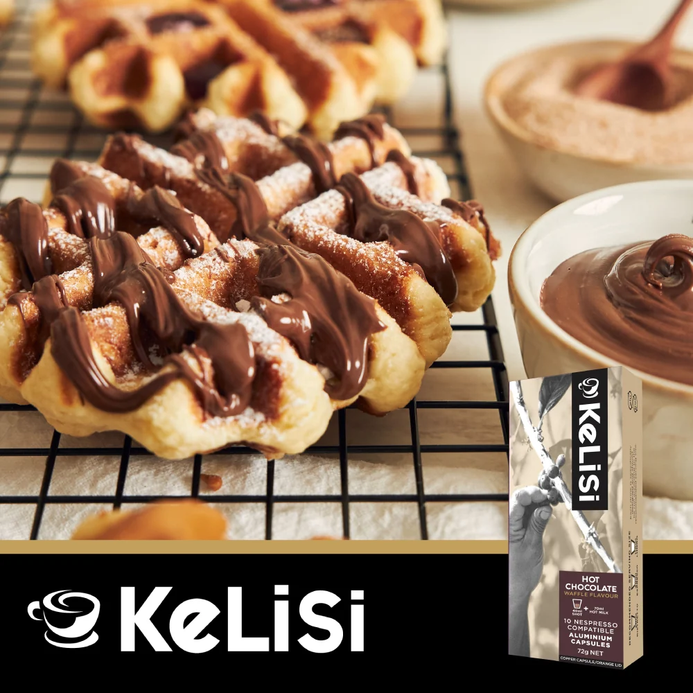 Kelisi Hot Chocolate Mix - 60 Aluminium Nespresso compatible capsules - Image 3